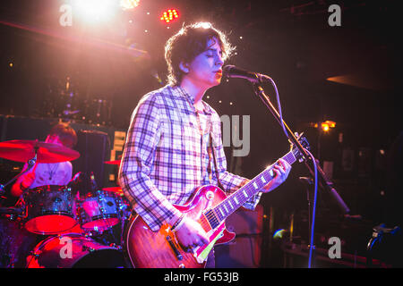 11 février, 2016 - Joli cercle vicieux sound check à Dingwalls à Camden avant leur NME Awards show, 2016 © Myles Wright/ZUMA/Alamy Fil Live News Banque D'Images