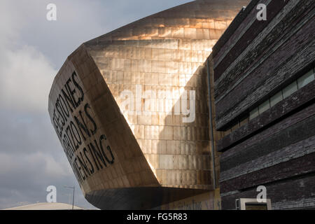 Millennium Centre Cardiff Bay Banque D'Images