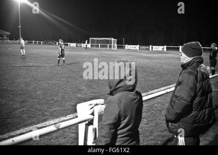 16 Février 2016 : Ascot, UK - Ascot United vs Bracknell Town dans la ligue de football Ligue hellénique. Ascot a remporté le Banque D'Images