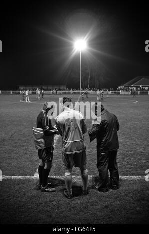 16 Février 2016 : Ascot, UK - Ascot United vs Bracknell Town dans la ligue de football Ligue hellénique. Ascot a remporté le Banque D'Images