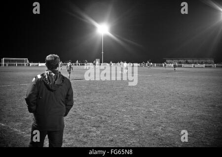 16 Février 2016 : Ascot, UK - Ascot United vs Bracknell Town dans la ligue de football Ligue hellénique. Ascot a remporté le Banque D'Images