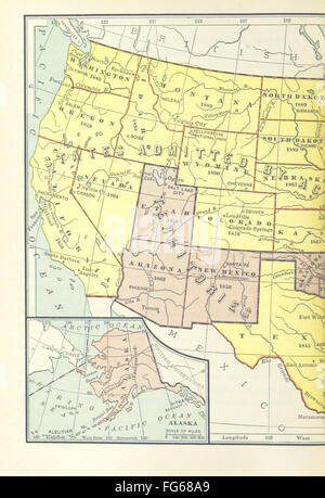 70 d'une 'Histoire des États-Unis. [Illustré]'. Banque D'Images