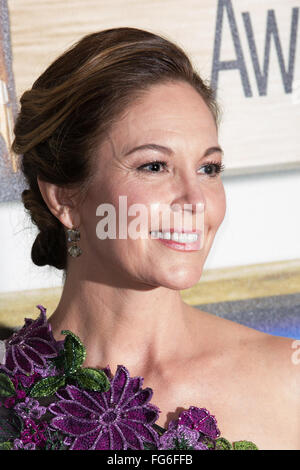 Los Angeles, Californie, USA. 13 février, 2016. L'actrice Diane Lane assiste à la 2016 Writers Guild of America awards. Banque D'Images