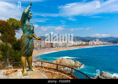 Lloret de Mar, sur la Costa Brava, Catalogne, Espagne Banque D'Images