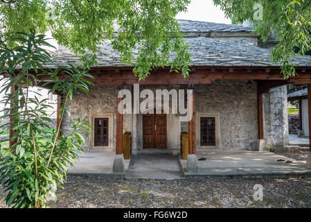 Petite pierre Roznamedzi Ibrahim efendi Brace Fejica mosquée au centre-ville de Mostar, Bosnie-Herzégovine Banque D'Images