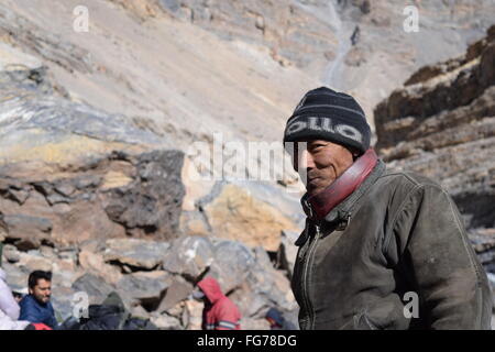 Ladakhis man portrait Banque D'Images
