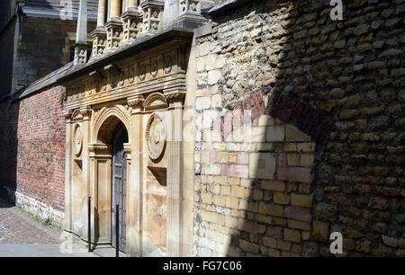 Gonville et Caius College, Sénat Chambre Passage à Cambridge, Angleterre Banque D'Images