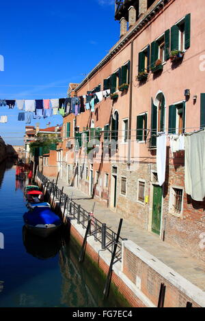 Géographie / voyages, Italie, Vénétie, Venise, Castello trimestre, corde, Additional-Rights Clearance-Info-canal,-Not-Available Banque D'Images