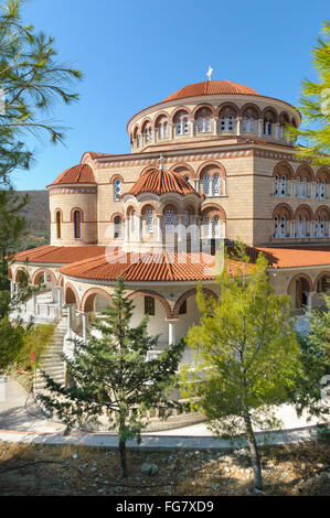 Le monastère de Agios Nektarios, Kontos, Égine, Iles saroniques, Grèce Banque D'Images