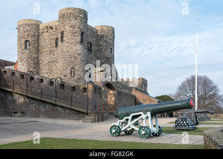 Vue sur le château à Rye East Sussex Banque D'Images