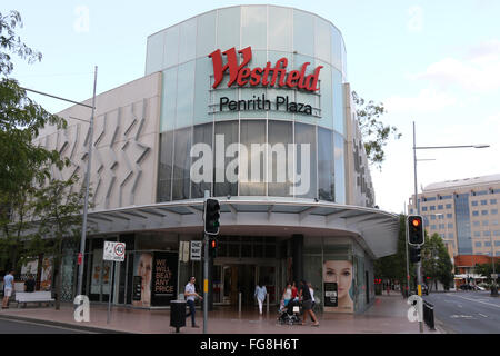 Le Westfield Penrith Plaza à Penrith, dans l'ouest de Sydney, Australie. Banque D'Images