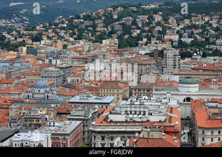 Géographie / voyages, Italie, Friuli, Trieste, vue sur la ville, vue de la colline du château, Additional-Rights Clearance-Info-Not-Available- Banque D'Images