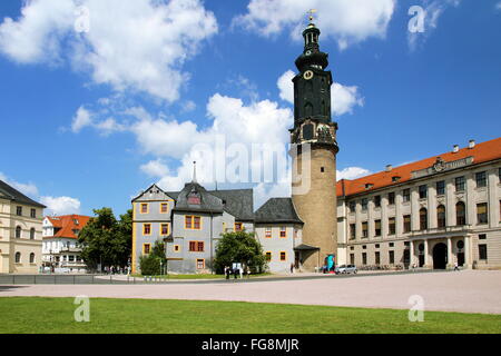 Géographie / voyage, Allemagne, Thuringe, Weimar, city palace, construite : 18e siècle, Additional-Rights Clearance-Info-Not-Available- Banque D'Images