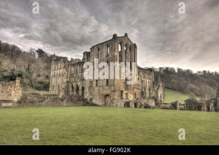 L'abbaye de Rievaulx le North York Moors National Park Banque D'Images