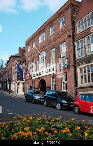 Arundel West Sussex UK - Les Norfolk Arms Hotel et restaurant pub Banque D'Images