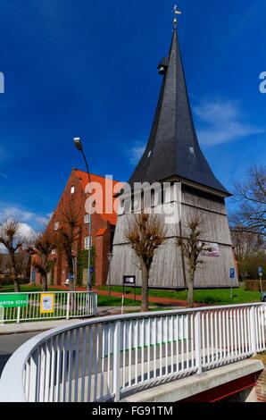 Géographie / voyage, ALLEMAGNE, Basse-Saxe, Jork, église, village-Additional-Rights Clearance-Info-Not-Available Banque D'Images