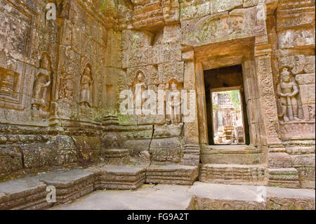 Les ruines de temple Angkor, Siem Reap, Cambodge Banque D'Images
