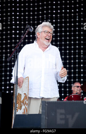 Rolf Harris sur la scène Jazz, festival de Glastonbury 2009, Somerset, Angleterre, Royaume-Uni. Banque D'Images