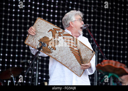 Rolf Harris sur la scène Jazz, festival de Glastonbury 2009, Somerset, Angleterre, Royaume-Uni. Banque D'Images