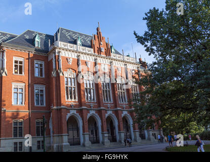 Le Collegium Novum, Université Jagellonne de Cracovie, Pologne Banque D'Images