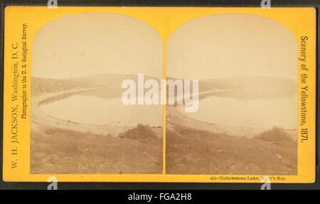 Le Lac Yellowstone, Mary's Bay, par Jackson, William Henry, 1843-1942 Banque D'Images