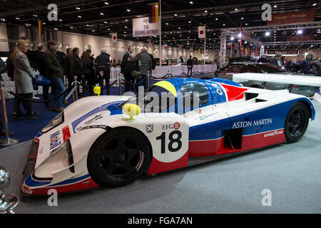 ExCel, Londres, Royaume-Uni. 18 Février, 2016. Voiture Aston Martin Racing à la London Classic Car Show preview soirée au crédit Excel : Keith Larby/Alamy Live News Banque D'Images