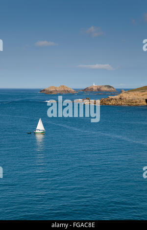 L'Île ronde ; de Bryher ; Îles Scilly ; UK Banque D'Images