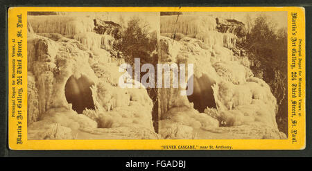 Cascade d'argent, près de Saint Antoine, par Whitney's Gallery Banque D'Images