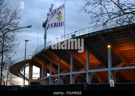 Vue extérieure du stade Artemio Franchi, Florence, Italie Banque D'Images