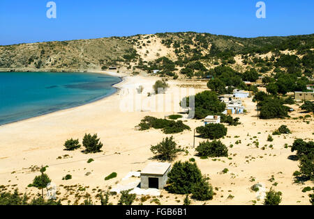 Spanien, Kreta, île de Gavdos, der Strand Sarakiniko Banque D'Images