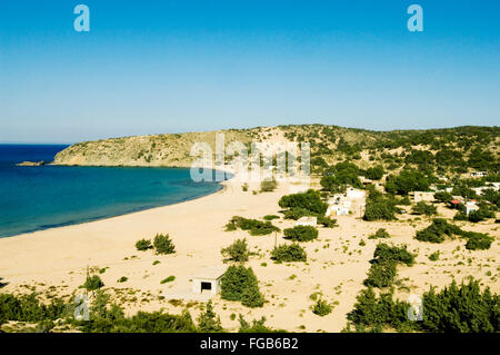 Spanien, Kreta, île de Gavdos, der Strand Sarakiniko Banque D'Images