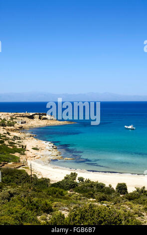 Spanien, Kreta, île de Gavdos, der Strand Sarakiniko Banque D'Images