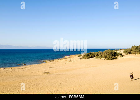 Spanien, Kreta, île de Gavdos, der Strand von Agios Ioannis. Banque D'Images