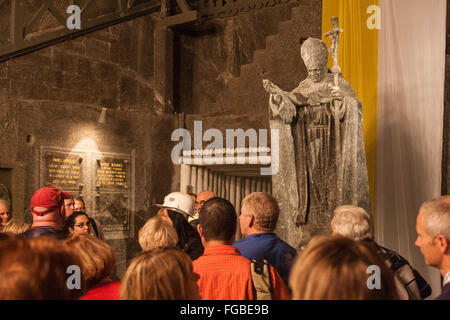 Mines de sel de Wieliczka,Cracovie,Pologne,l'Europe. Banque D'Images