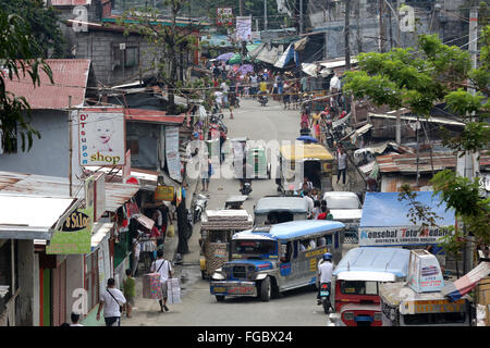 Entrée de barangay (village) Payatas à Quezon City, Philippines Banque D'Images