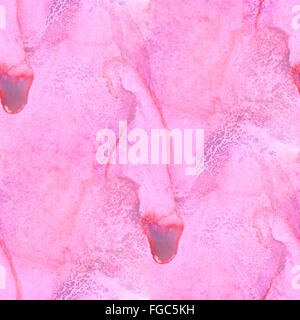Résumé fond rose aquarelle transparente texture pattern, de l'eau art design papier-peint Banque D'Images