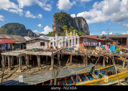 Koh Panyee Phang Nga Bay Banque D'Images