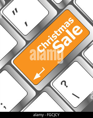 Vente de Noël sur clavier informatique key Banque D'Images