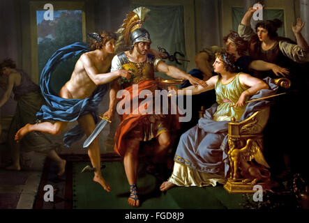 Ulysse arrivant dans le palais de Circé - Ulysse arrivant dans le palais de Circé 1787 Jean Jacques LAGRENEE (Paris 1739 - 1821) France Français française ( Ulysses est le nom latin d'Ulysse, un héros dans la littérature grecque antique ) Banque D'Images