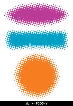 Demi-teinte vecteur des bannières. Illustration de Vecteur