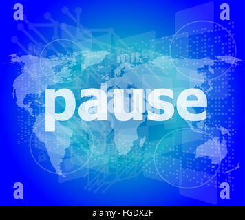 Concept : le temps sur word clock digital background Banque D'Images