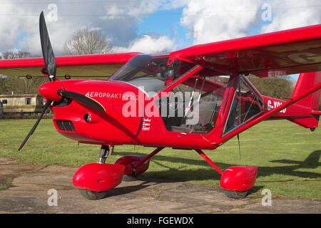 Aeroprakt A22 Foxbat avion léger a été conçu et construit en Ukraine - Cet exemple va à l'UK avec G-d'inscription YOLO Banque D'Images