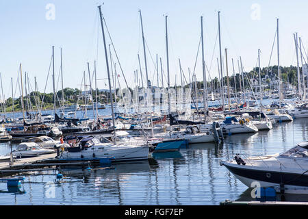 Yachts au port d'Oslo, Norvège Banque D'Images