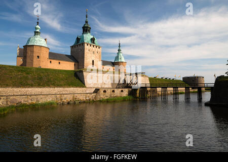 Le château de Kalmar, Kalmar Slott, Smaland, au sud-est de la Suède, Suède, Scandinavie, Europe Banque D'Images