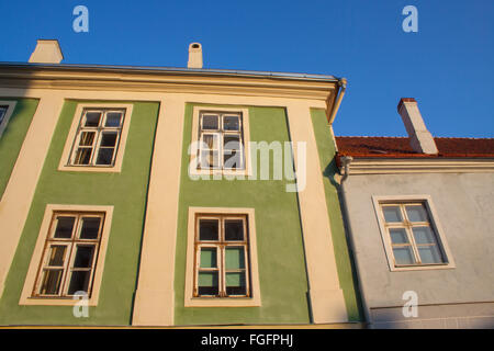 Les maisons historiques sur la colline de Toompea Tallinn, Estonie Banque D'Images