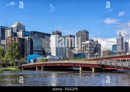 Melbourne et Kings Bridge Banque D'Images