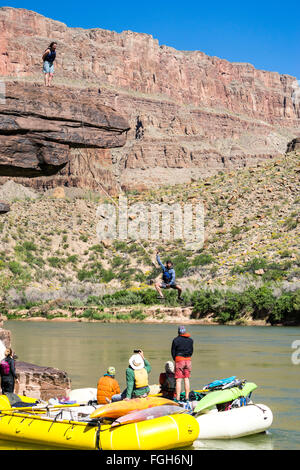 Rafting Grand Canyon Banque D'Images