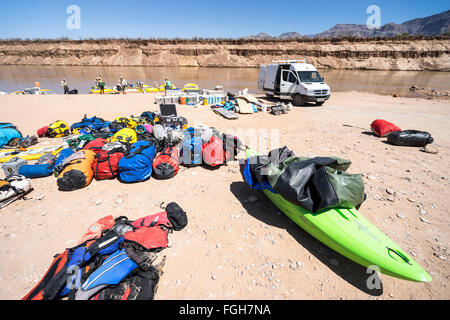 Rafting Grand Canyon Banque D'Images