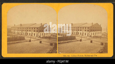 Libby Prison, Richmond, VA, par Kilburn Brothers Banque D'Images