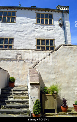 Historique La Plas Mawr une maison élisabéthaine à Conwy, au nord du Pays de Galles Banque D'Images